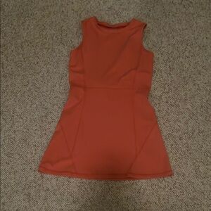 Sleeveless Orange Lycra  Dress NWOT S